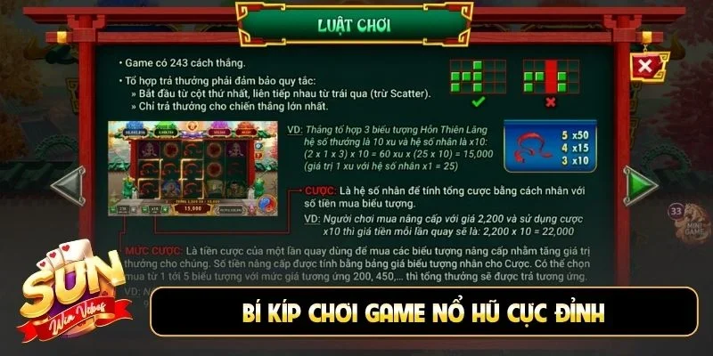 Bí kíp chơi game nổ hũ cực đỉnh
