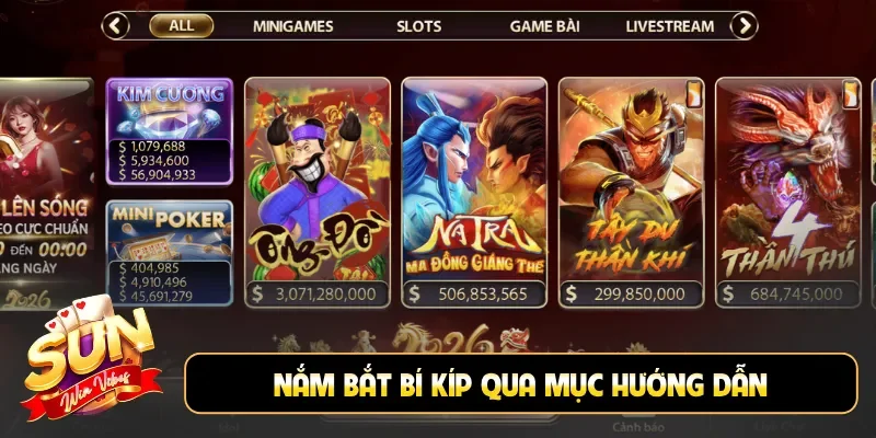 Nắm bắt bí kíp qua mục hướng dẫn